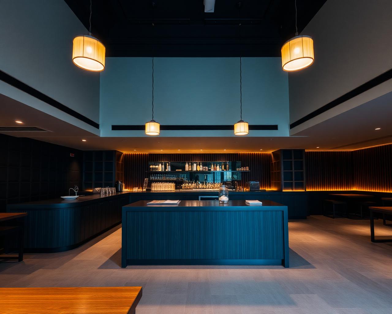 Sushi bar interior