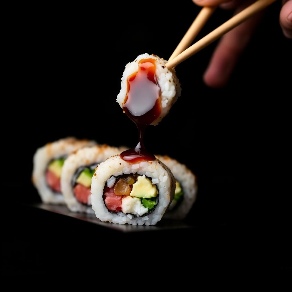 Chopsticks lifting roll